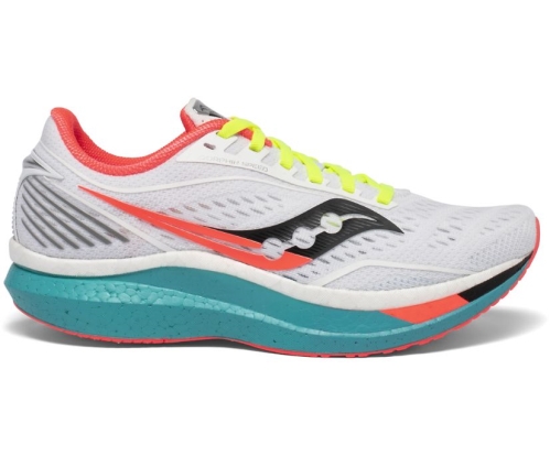 Tenis Saucony Endorphin Speed Mujer Zapatillas Running Blancas Mutant México MX-076-MK